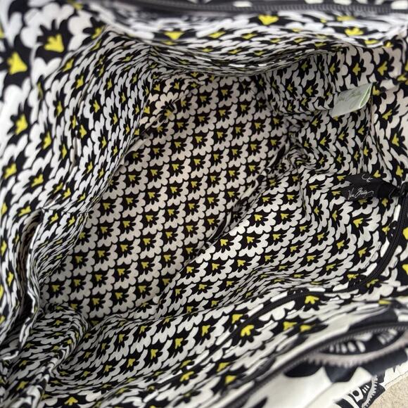 Vera Bradley Fanfare Quilted Tote Bag Shoulder Side Pockets Travel Everyday Work - Picture 5 of 12